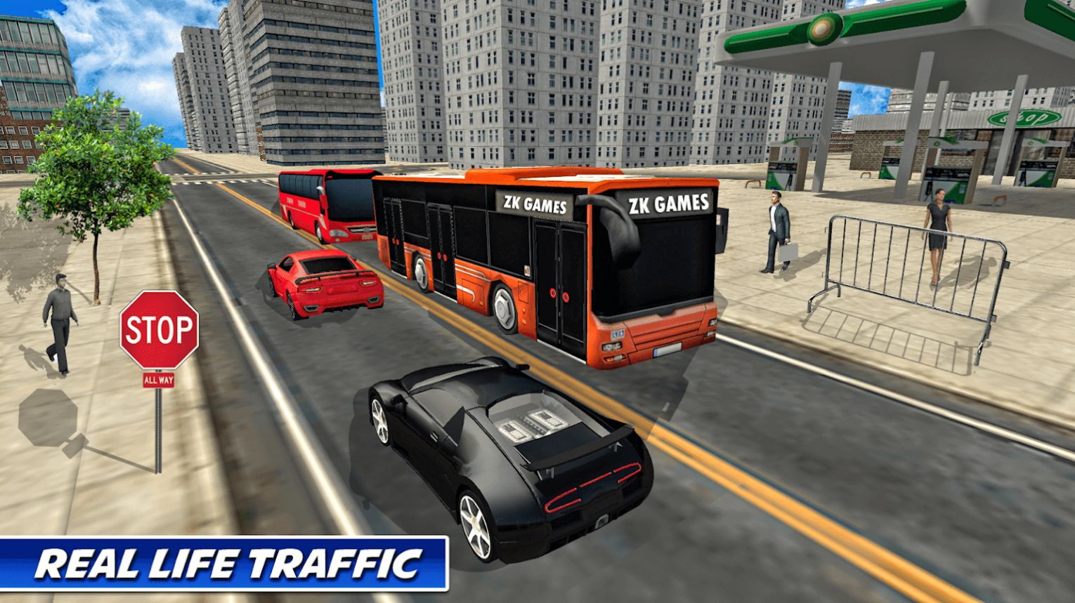 豪华大客车模拟器驾驶游戏安卓版手机图片1